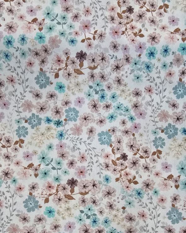 coleção tecidos florais: padrão 6