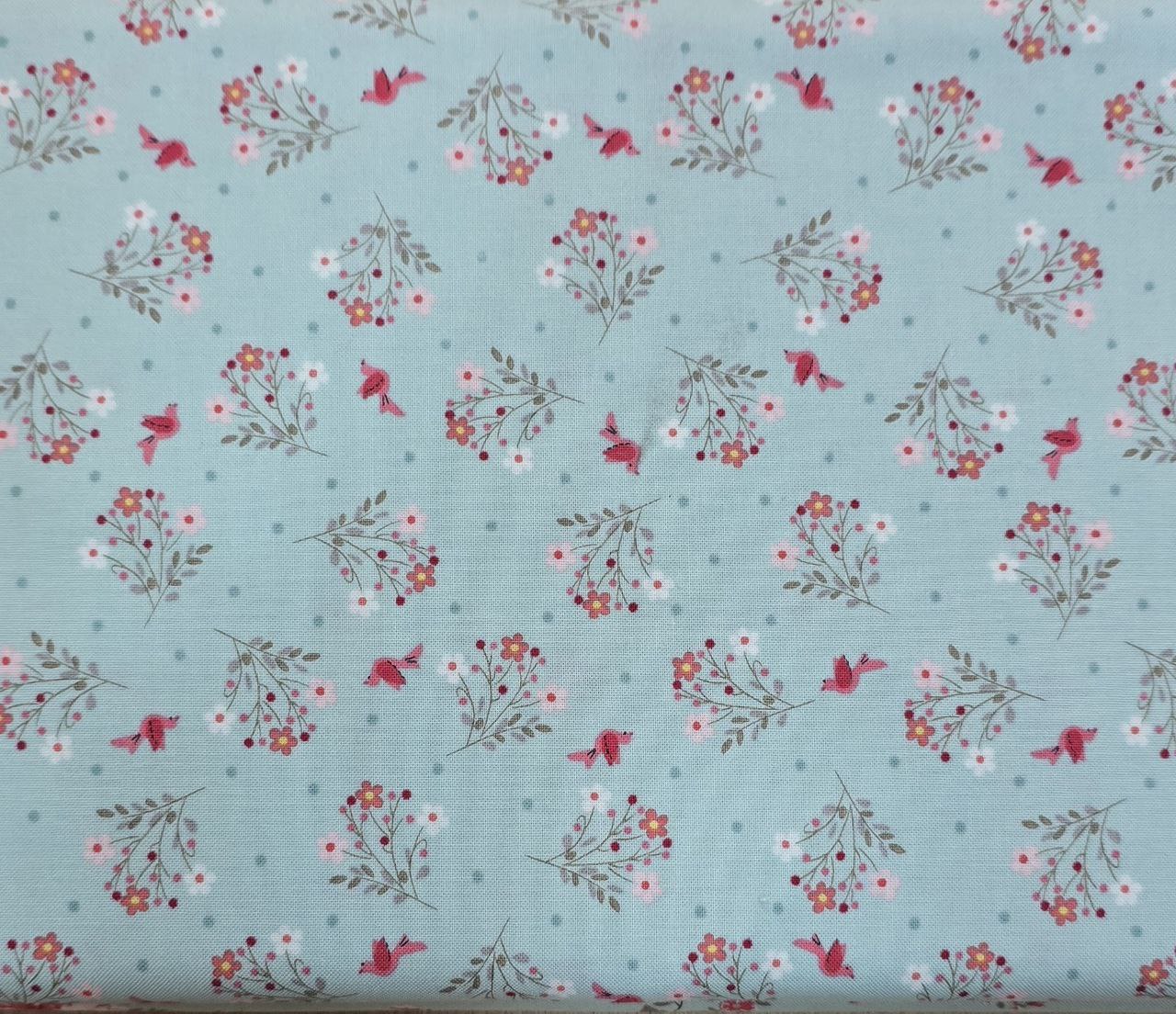 moda fabrics (azul claro): padrão 1