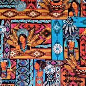 tecido southwest collage: michael miller